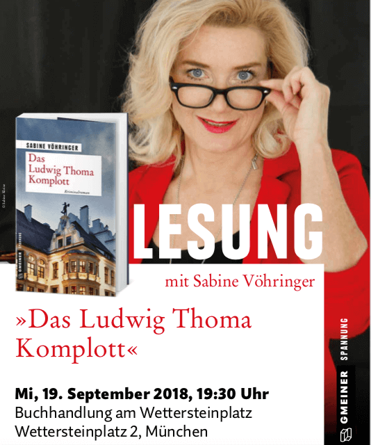 Lesung Das Ludwig Thoma Komplott Wettersteinplatz, Sabine Voehringer